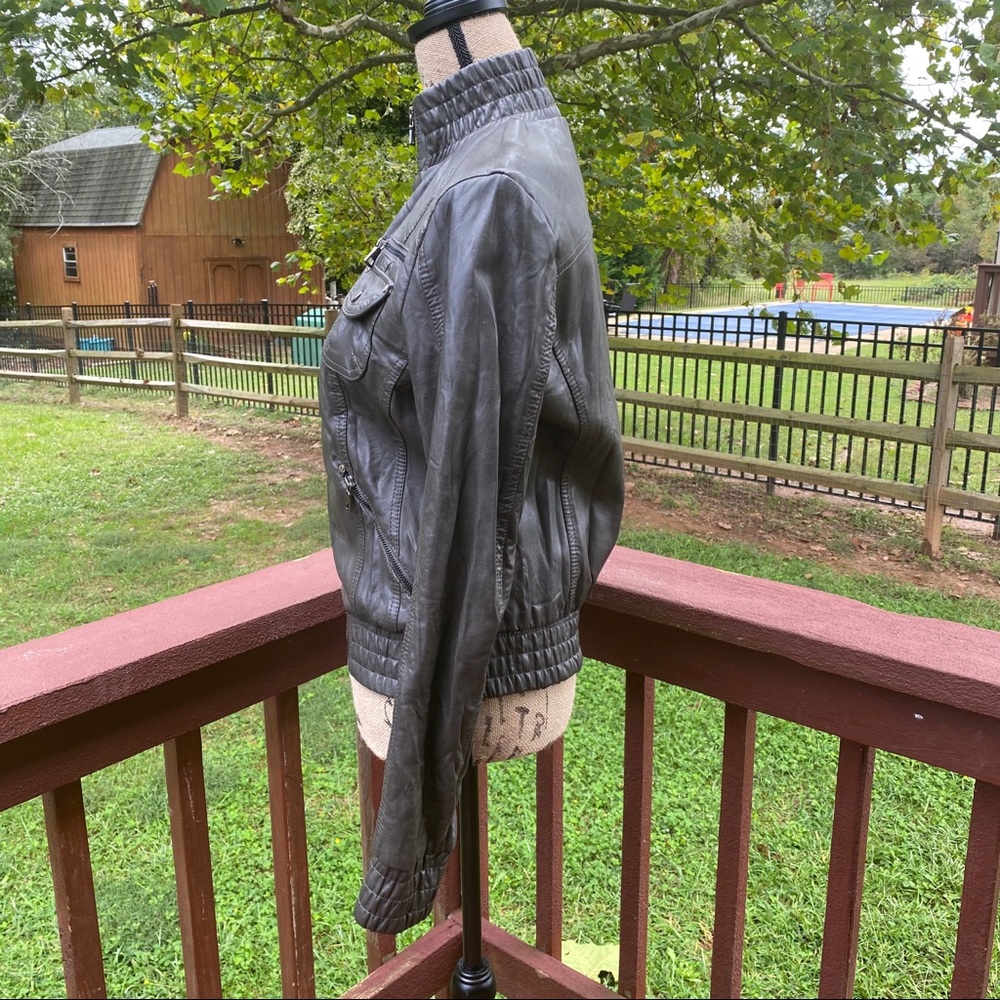 ❌SOLD❌ Aldo Vintage Moto Zip Jacket - Picture 10 of 16